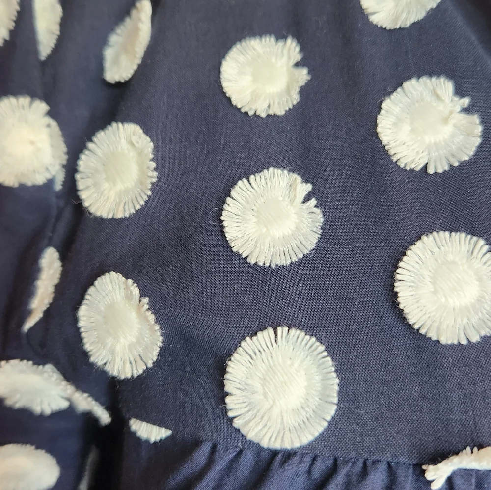 NEW J Crew Navy and White Bell Sleeve Shift Dress Size 2